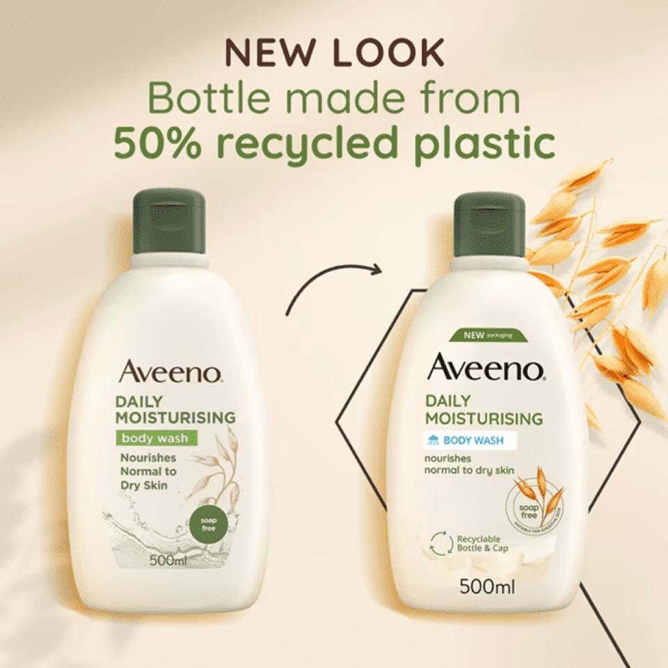 Aveeno Daily Moisturising Body Wash 500ml Pack : 2