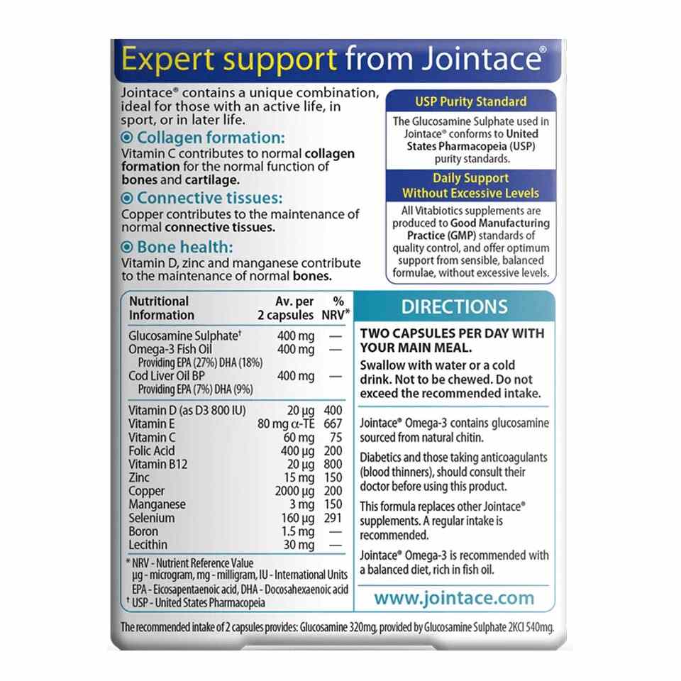Vitabiotics Jointace Omega-3 30 Count Pack : 2