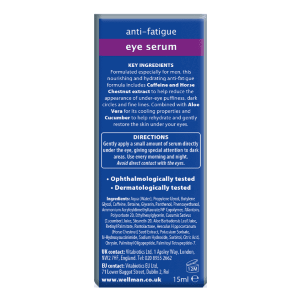 Vitabiotics Wellman Under Eye Serum 15ml Pack : 2