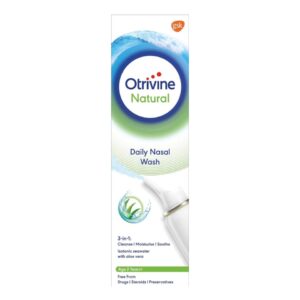 Otrivine Natural Daily Nasal Wash With Aloe Vera Blocked Nose Relief 100ml Pack : 2