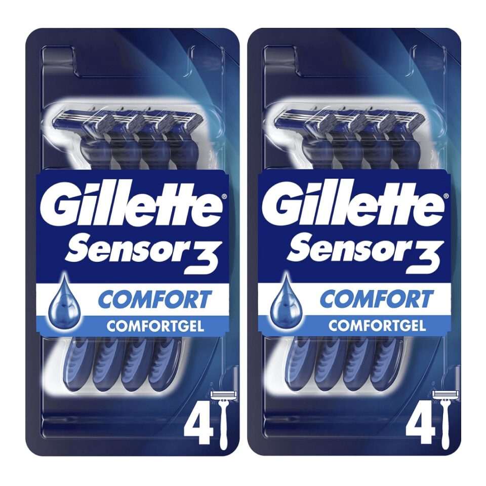 Gillette Sensor 3 Disposable Razors 4 Pieces Pack : 2