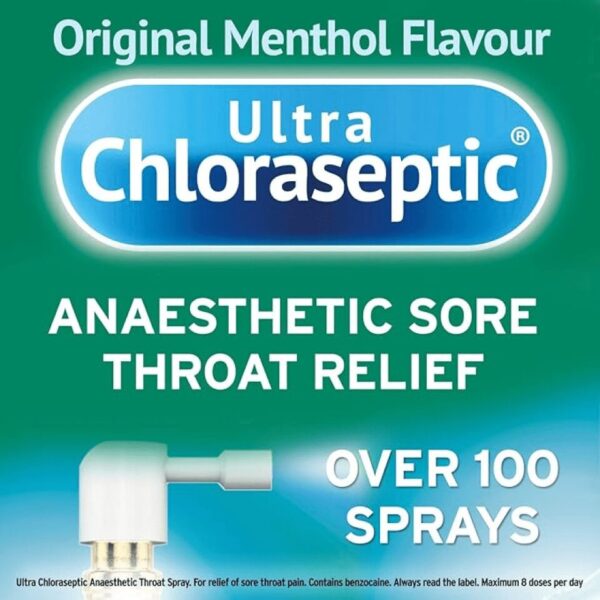 Ultra Chloraseptic Original Menthol Throat Spray 15ml Pack : 2
