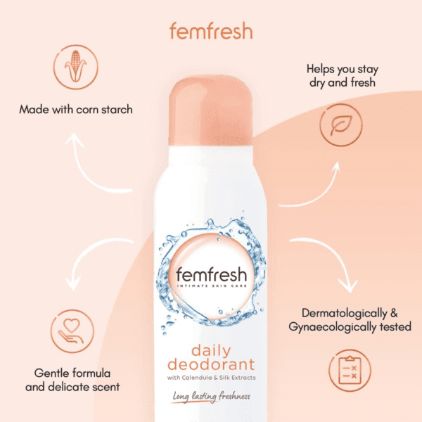 Femfresh Feminine Freshness Deodorant Spray 125ml Pack : 3