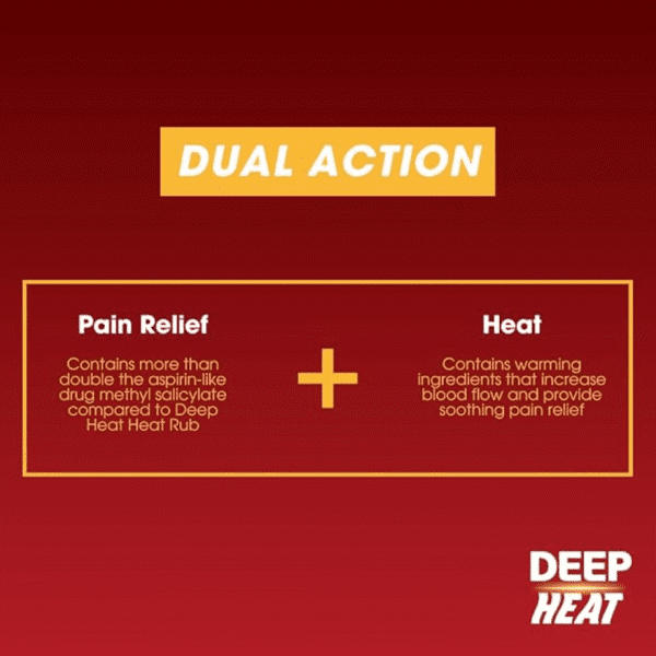 Deep Heat Heat Rub Cream 100g Pack : 3