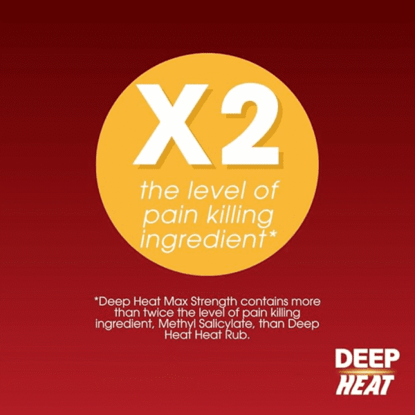 Deep Heat Heat Rub Cream 100g Pack : 3