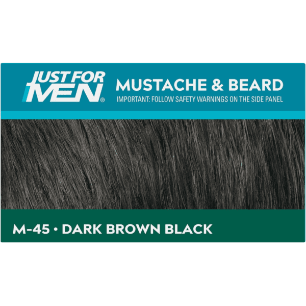 Just For Men Moustache & Beard Gel Dark Brown Black M45 Pack : 3