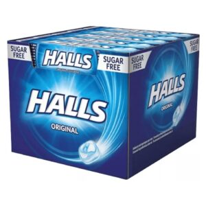 Halls Menthol Original Sugar Free Sore Throat Cough Pack of 20
