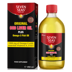 Seven Seas Cod Liver Oil Plus Omega-3 Fish Oil 450ml