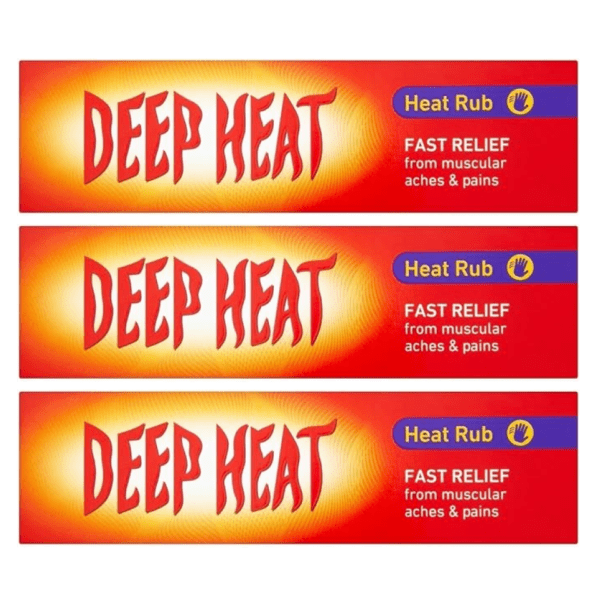 Deep Heat Heat Rub Pain Relief Cream 67g Pack : 3