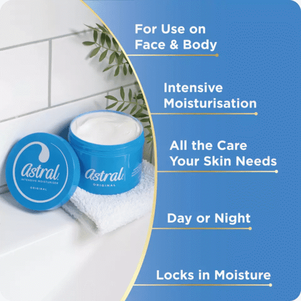 Astral Face & Body Intensive Moisturiser Cream 500ml