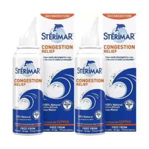 Sterimar Congestion Relief 100% Nasal Spray 100ml Pack : 2