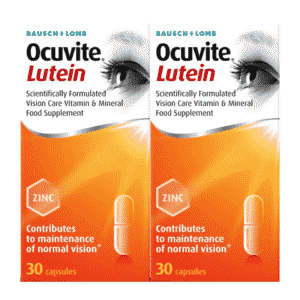 Bausch Lomb Ocuvite Lutein Eye Vitamin Mineral Food Supplement 30 Capsules Pack : 2