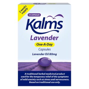 Kalms Lavender Oil 80mg One A Day 14 Capsules