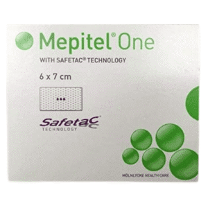 Mepitel One Safetac Wound Dressing 6cm x 7cm | 5 Pack