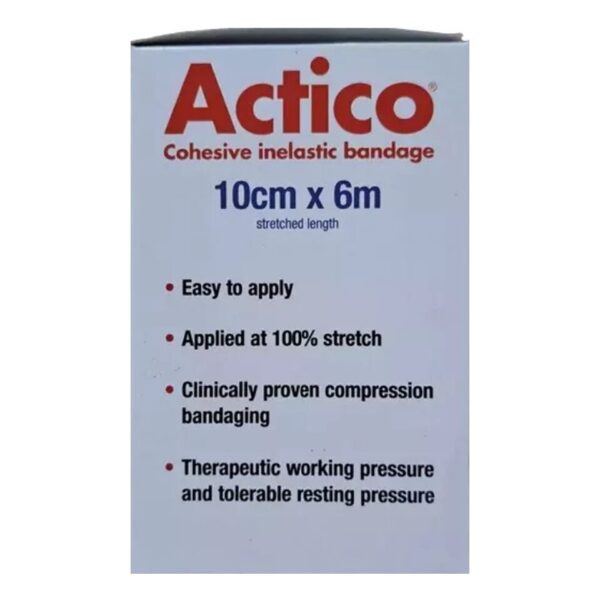 Actico cohesive stretch bandage 10cm x 6m - Image 3