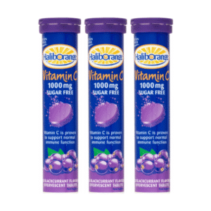 Haliborange Effervescent Vitamin C Blackcurrant 1000mg 20 Tablets Pack : 3