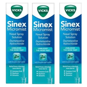 Vicks Sinex Micromist Nasal Pump Spray 15ml Pack : 3