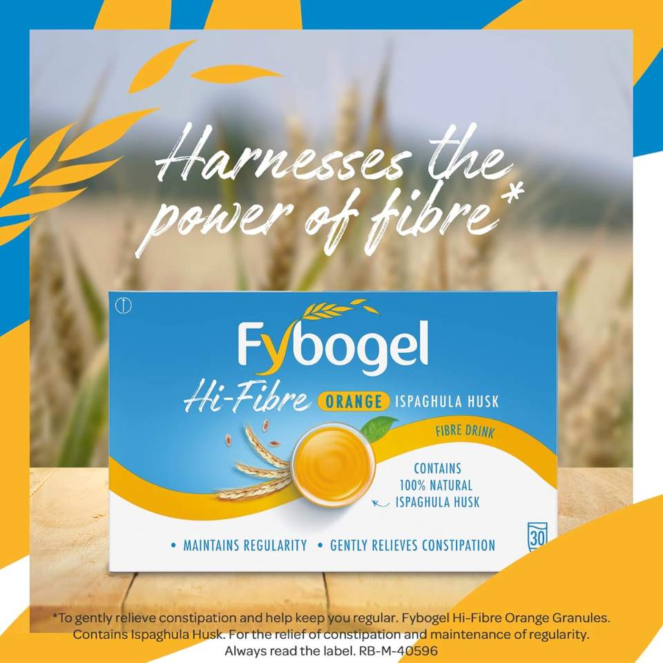 Fybogel Hi-Fibre Orange Flavour 30 Sachets
