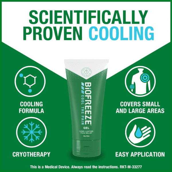 Biofreeze Pain Relieving Gel 59ml Pack : 3
