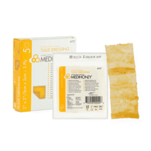 Medihoney Antibacterial Honey Tulle Dressing 5cm x 5cm | 5 Pcs