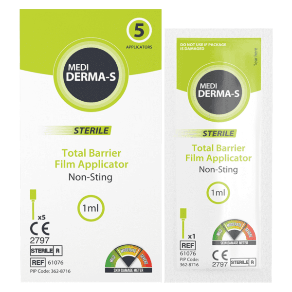 Medi Derma-S Sterile Medical Barrier Film 5 Applicators 1ml