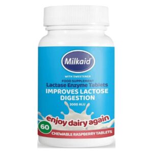Milkaid Lactase Enzyme Chewable 60 Tablets