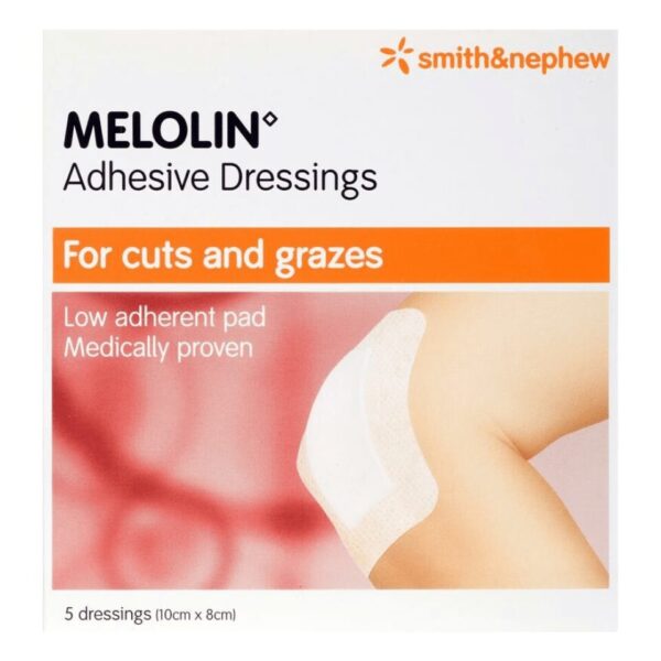 Melolin Adhesive Dressing 10cm x 8cm | 5 pcs
