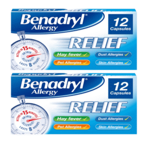 Benadryl Allergy Relief 12 Capsules Pack : 2