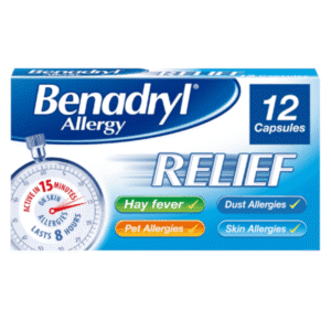 Benadryl Allergy Relief 12 Capsules Pack : 2