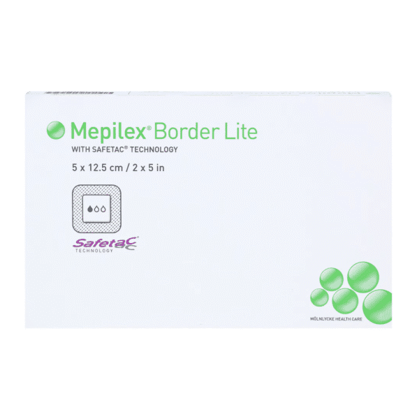 Mepilex Border Lite with Safetac Technology 5 x 12.5cm | 5 Pcs