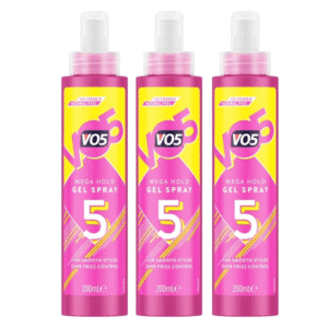 VO5 Mega Hold Gel Spray 200ml Pack : 3