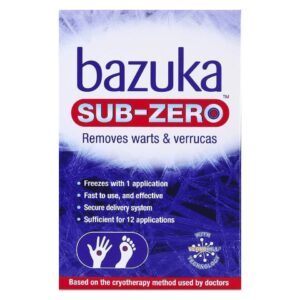 Bazuka Sub Zero Warts & Verucca 12 Applications 50ml