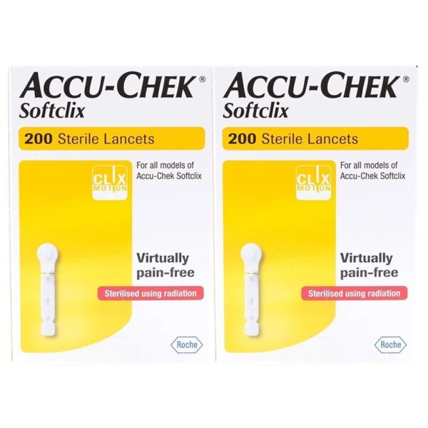 Accu Chek Softclix Lancets 200 Sterile Pack : 2