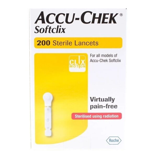 Accu Chek Softclix Lancets 200 Sterile Pack : 2 - Image 2