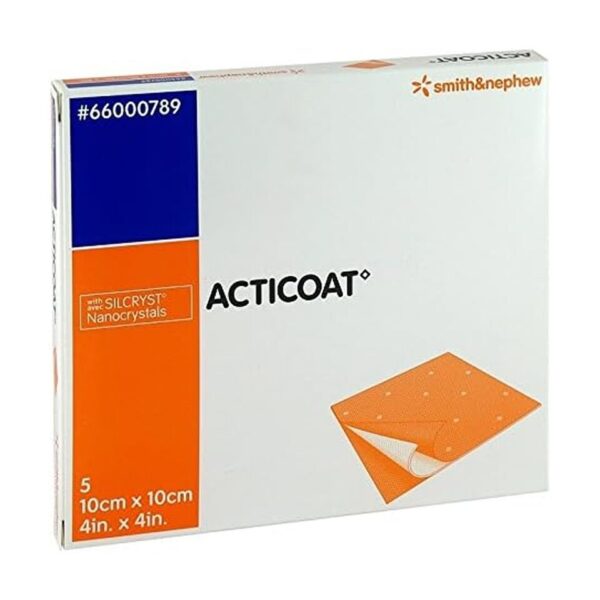 Acticoat Antimicrobial Wound Dressing 10 x 10cm 5 Pcs