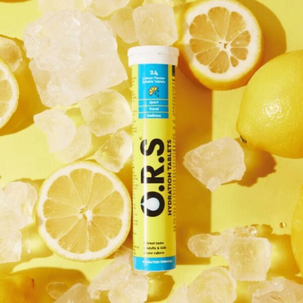 O.R.S Hydration Lemon Flavour Soluble 24 Tablets Pack : 2