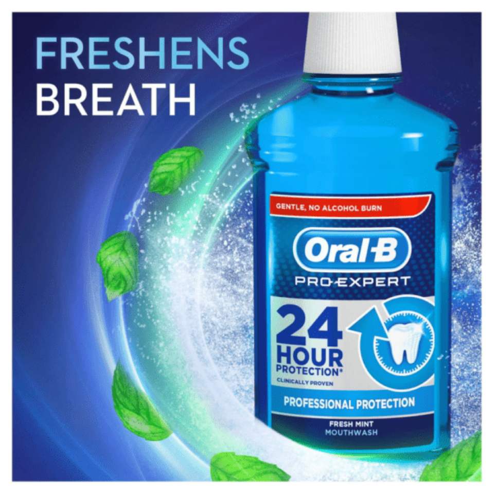 Oral-B Pro Expert Professional Protection Mouthwash 500ml Pack : 2