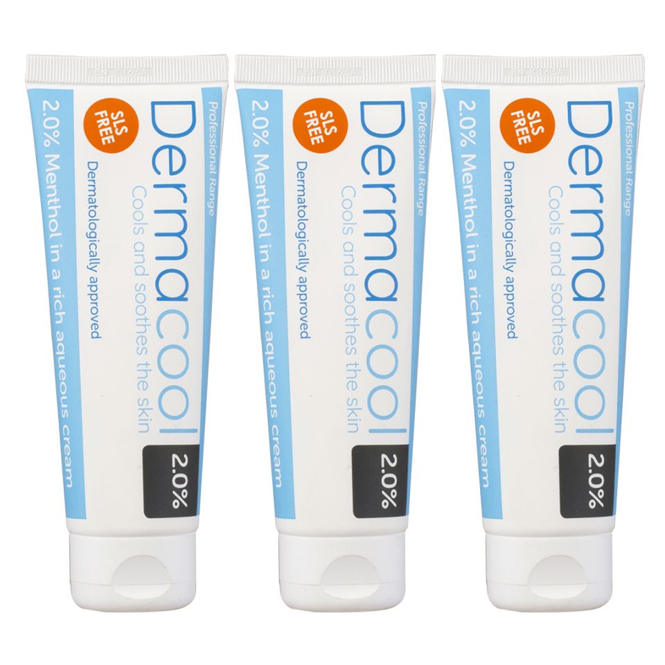 Dermacool Plus 2% Menthol Aqueous Cream 100g Pack : 3