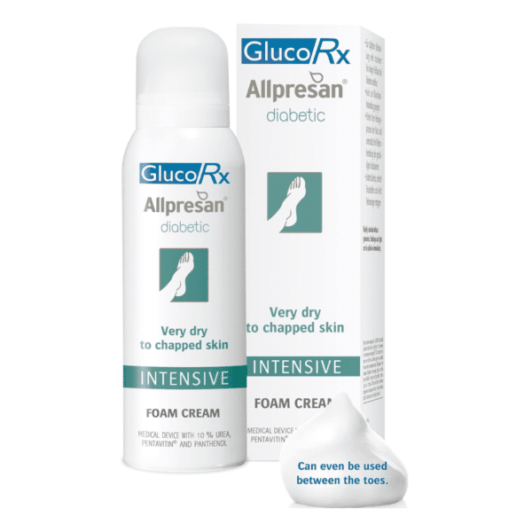 Glucorx Allpresan Diabetic Foot Foam Cream Intensive 125ml Pack : 3