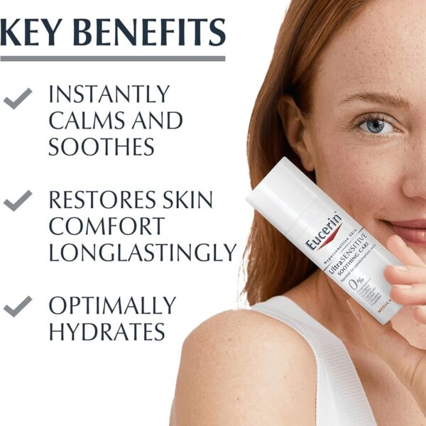 Eucerin UltraSensitive Soothing Care Cream Normal to Combination Skin 50ml - Image 2